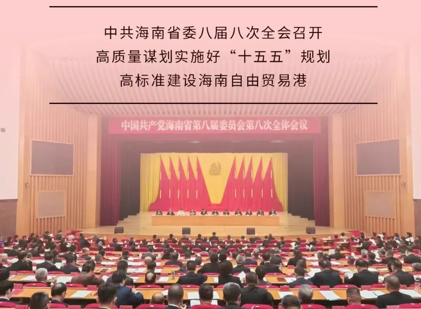 高质量谋划实施好“十五五”规划 高标准建设海南自由贸易港